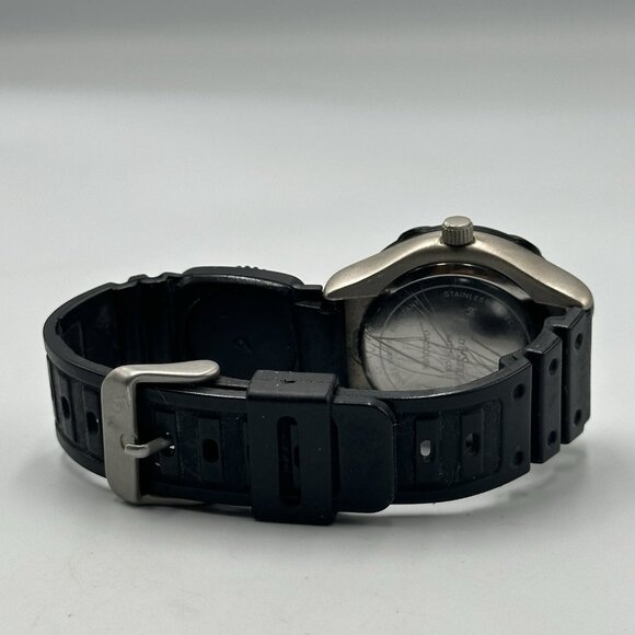 Field & Stream Watch Men Silver Tone Blue Dial Black Band New Battery 9” - Picture 11 of 16